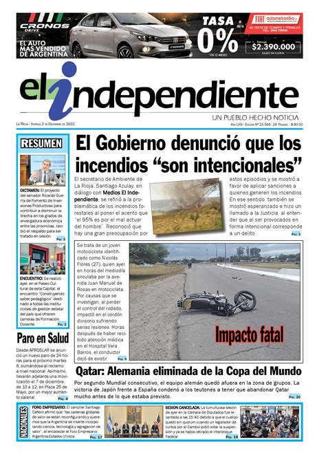 diario el independiente de hoy